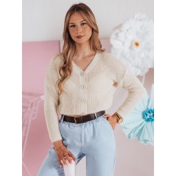 Pulover supradimensionat pentru femei SWEETDREAM ecru