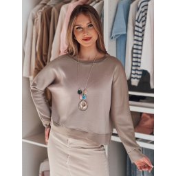 Bluză supradimensionată pentru femei cu pandantiv