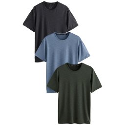 Next Tricou funcțional albastru amestec / verde închis / negru