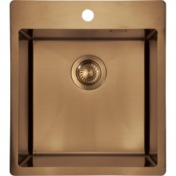 OLFATO PRECIOUS - Chiuvetă din Inox, 1 Cuvă, Finisaj Bronz Periat (ZPO_C10A)