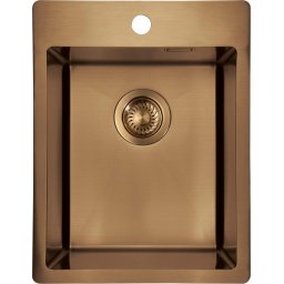OLFATO PRECIOUS - Chiuvetă din Inox, 1 Cuvă, Finisaj Bronz Periat (ZPO_C10E)