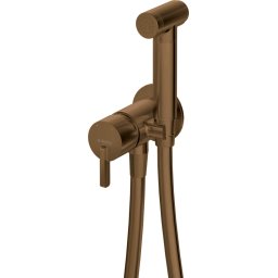 Baterie bideu îngropată SILIA, cu duș de mână bidetta, bronz periat – Cod BQS_C34M