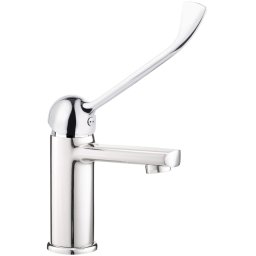 Baterie chiuvetă TUBO, cu mâner Clinic, finisaj cromat – Cod BUT_020C