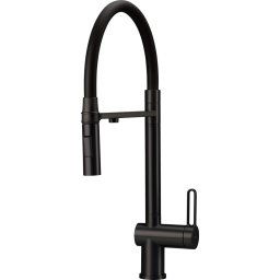 Baterie bucătărie MAGNETIC, cu racord filtru de apă & pipă flexibilă, finisaj nero – Cod BRM_N75M