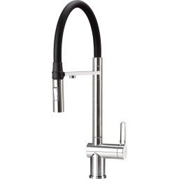 Baterie bucătărie MAGNETIC, cu racord filtru de apă & pipă flexibilă, finisaj cromat – Cod BRM_075M