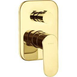 Baterie duș încastrată ALPINIA, cu comutator, finisaj auriu – Cod BGA_Z44P