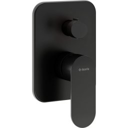 Baterie duș încastrată ALPINIA, cu comutator, finisaj nero – Cod BGA_N44P