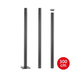 Brilagi - Tijă metalică antracit pentru stâlp iluminat exterior URBAN 3 m