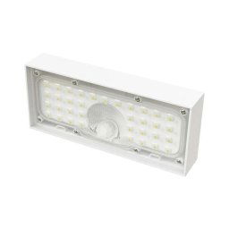 Proiector LED solar cu senzor de mișcare LED/3,7V 3000mAh 4000K IP65 alb