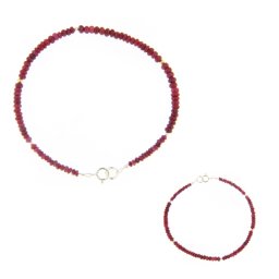 Bratara Rubin Natural Disc 1,4-2 x 2,5-3 mm - Diametru 54 mm - Accesorii Argint 925