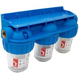 Filtru de apa 3 Filtre cu sita/carbune/bumbac 3x1"x5" ff