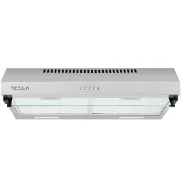 Hota conventionala TESLA DB601AX, Filtru din aluminiu, 2 motoare, Capacitate de absorbtie, 350 m3/h, Inox