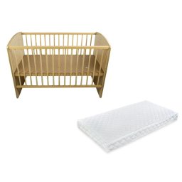 Patut fara sertar KLUPS Karolina II Natur + Saltea 8 MyKids Confort II