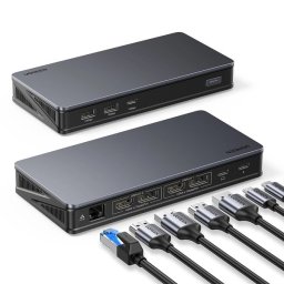 Adaptor multifunctional Ugreen CM615 USB-C - gri