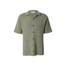 DAN FOX APPAREL Geacă tricotată 'Gustav' verde