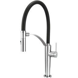 Baterie bucătărie CORDA, cu pipă flexibilă și 2 funcții, finisaj cromat – Cod BRC_072M