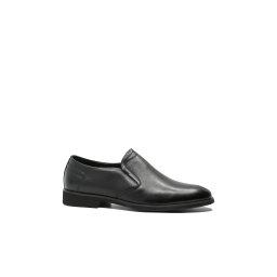 Pantofi office bărbați Mels fără șiret, negri din piele naturală FNX81139-45 EU
