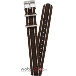 Timex BTQ321802 Negru 18mm BTQ321802