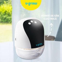 Pompa de san electrica si portabila,10 niveluri de extragere, 5 niveluri de masaj, display LED, functie de memorie, capacitate 180ml, U-Grow