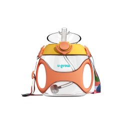 Sticla tritan cu pai si curea , 330 ml , orange, U-Grow