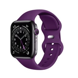 Curea pentru Apple Watch 1/2/3/4/5/6/7/8/SE/SE 2 (38/40/41mm) - Techsuit Watchband (W031) - Dark Purple