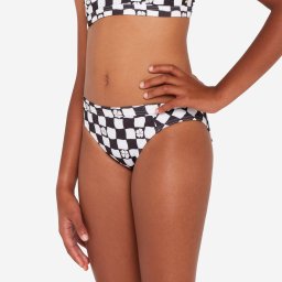 Slip de baie surf Alma hao Negru și alb Fete