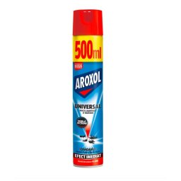 Spray Universal Aroxol 500ml – Insecticid cu Dubla Actiune si cu Efect Imediat pentru Insecte Zburătoare și Târâtoare