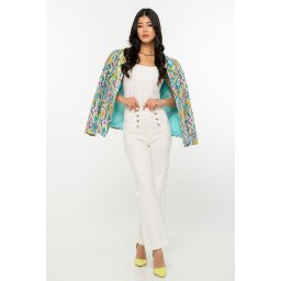 Blugi dama din denim BLUGI 15800, alb