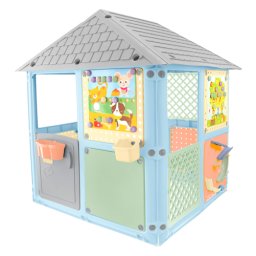 Casuta de joaca mochtoys smart house culori pastel, 115 x 106 x 128 cm, 12796