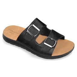Papuci de vara, confort, barbati, OrtoMed 2715-P442 negru