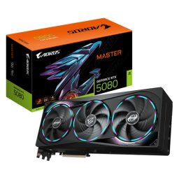 Placa video Aorus GeForce RTX 5080 Master 16G, 16384 MB GDDR7