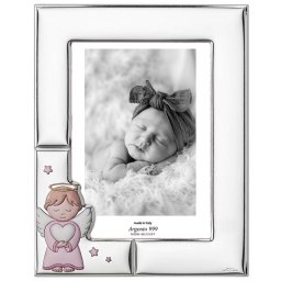 Rama Foto Argint Bebelusi 13x18cm Ingeras Roz