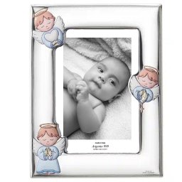 Rama Foto Argint Bebelusi 9x13 cm Ingeras Bleu