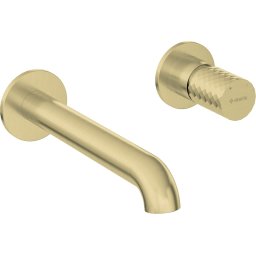 Baterie încastrată pentru chiuvetă SILIA HEXA – Finisaj auriu periat – Cod BHS_R54L