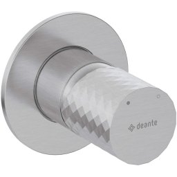 Baterie pentru duș încastrată SILIA HEXA, fără comutator – Finisaj oțel șlefuit – Cod BHS_F44L