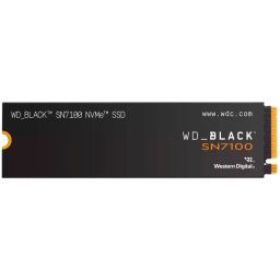 SSD WD Black SN7100 1TB M2 2280 PCIe Gen4 x4 NVMe- Read/Write: 7250/6900 MBps- IOPS 1000K/1400K- TBW: 600 WDS100T4X0E-00CJA0