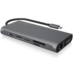 Docking station Raidsonic, IcyBox, IB-DK4050-CPD, USB Type-C, Argintiu