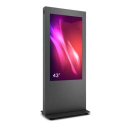 Totem de interior B01, B01V43N-BBB, pentru display 43'', inaltime 197 cm, greutate 62 kg, dimensiune 715x1977x500mm