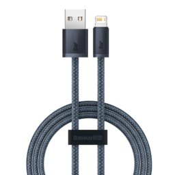 CABLU alimentare si date Baseus Dynamic Series, Fast Charging Data Cable pt. smartphone, USB la Lightning Iphone 2.4A, 1m, braided, gri