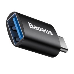 Adaptor OTG Type-C la USB 3.1, Baseus Ingenuity Series (ZJJQ000001), Black