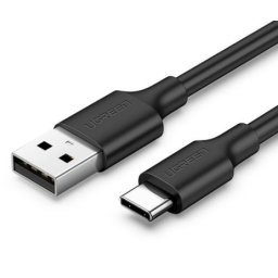 CABLU alimentare si date Ugreen, "US287", Fast Charging Data Cable pt. smartphone, USB 2.0 la USB Type-C 5V/2A, 0.5m, negru
