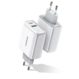 INCARCATOR retea Ugreen, "CD170" Quick Charge 36W, USB x 1, USB Type-C x 1, 5V/3.4A max, alb