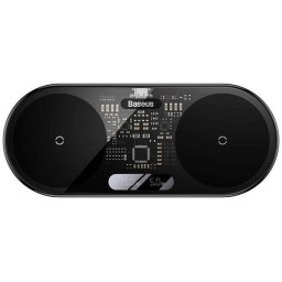 INCARCATOR wireless Baseus Digital LED Display Gen 2, 20W Qi, display digital, cablu Type-C la USB 1m inclus, negru