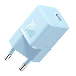 INCARCATOR retea Baseus Mini, GaN5 Fast Charger 20W, 1 x USB Type-C 5V/3A, albastru