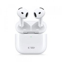 Handsfree Bluetooth Tech-Protect Ultraboost Core 2, TWS, Alb