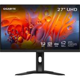 Monitor IPS LED Gigabyte 27" M27UA, UHD (3840 x 2160), HDMI, DisplayPort, Boxe, 160 Hz, 1 ms, Negru