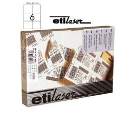 Etichete autoadezive 6/A4, 105 x 99 mm, 200 coli/top, ETILASER - albe