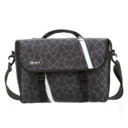 Geanta reversibila ZIPIT, cu husa laptop 14 inch - forme geometrice