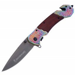 Cutit briceag de buzunar Browning 22 cm, model Elite Force cu dispozitiv taiat centuri si spart geamuri