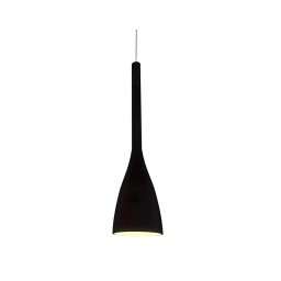 Ideal Lux - Pendul FLUT pe cablu, 1xE27/60W/230V, Ø 14,5 cm, negru